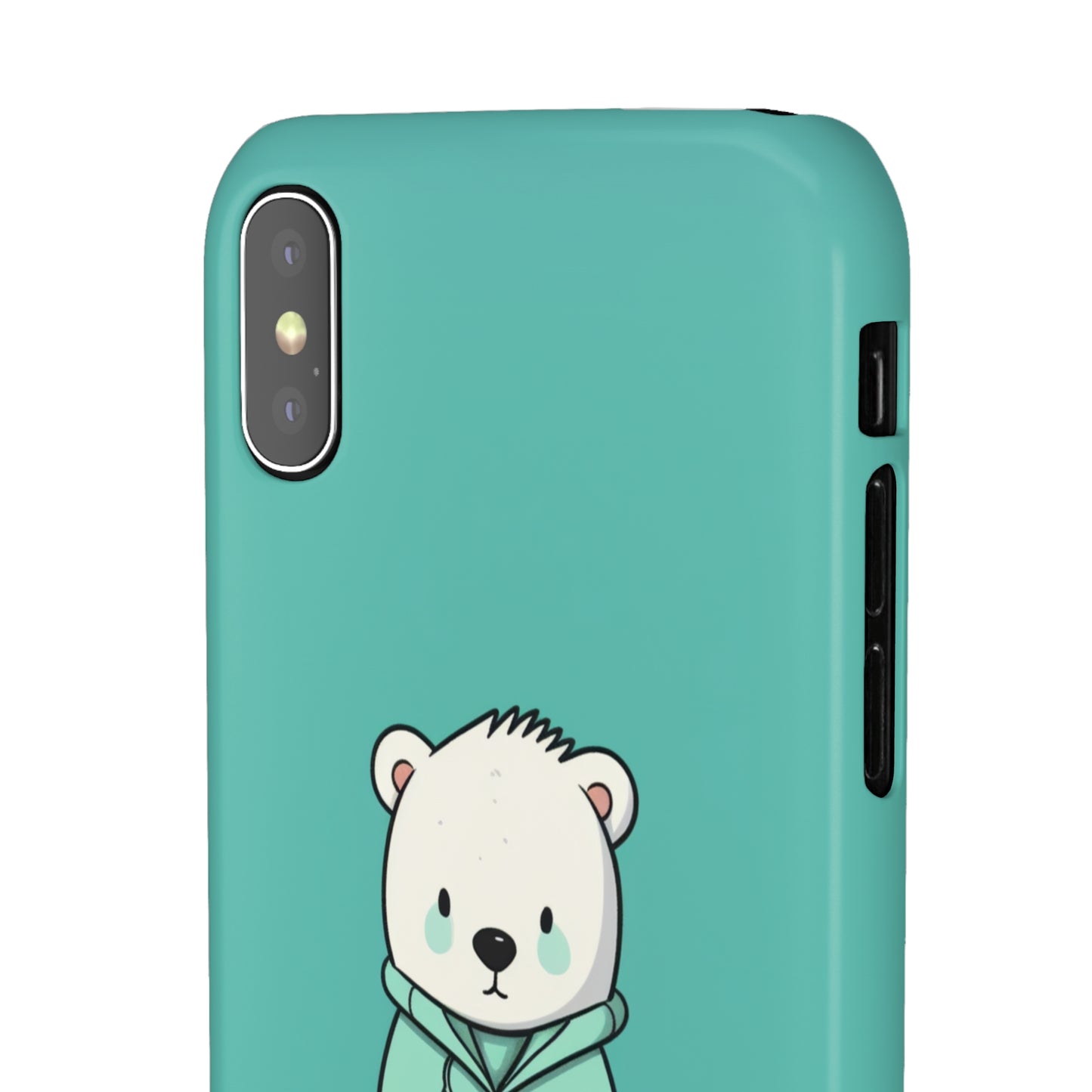 Aqua Coat Bear - iPhone Snap Case