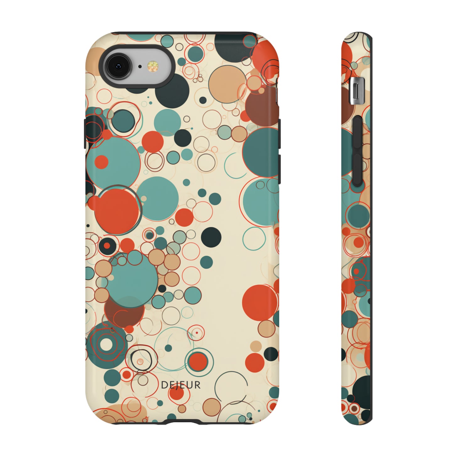 Pastel Line Circles - iPhone Tough Case