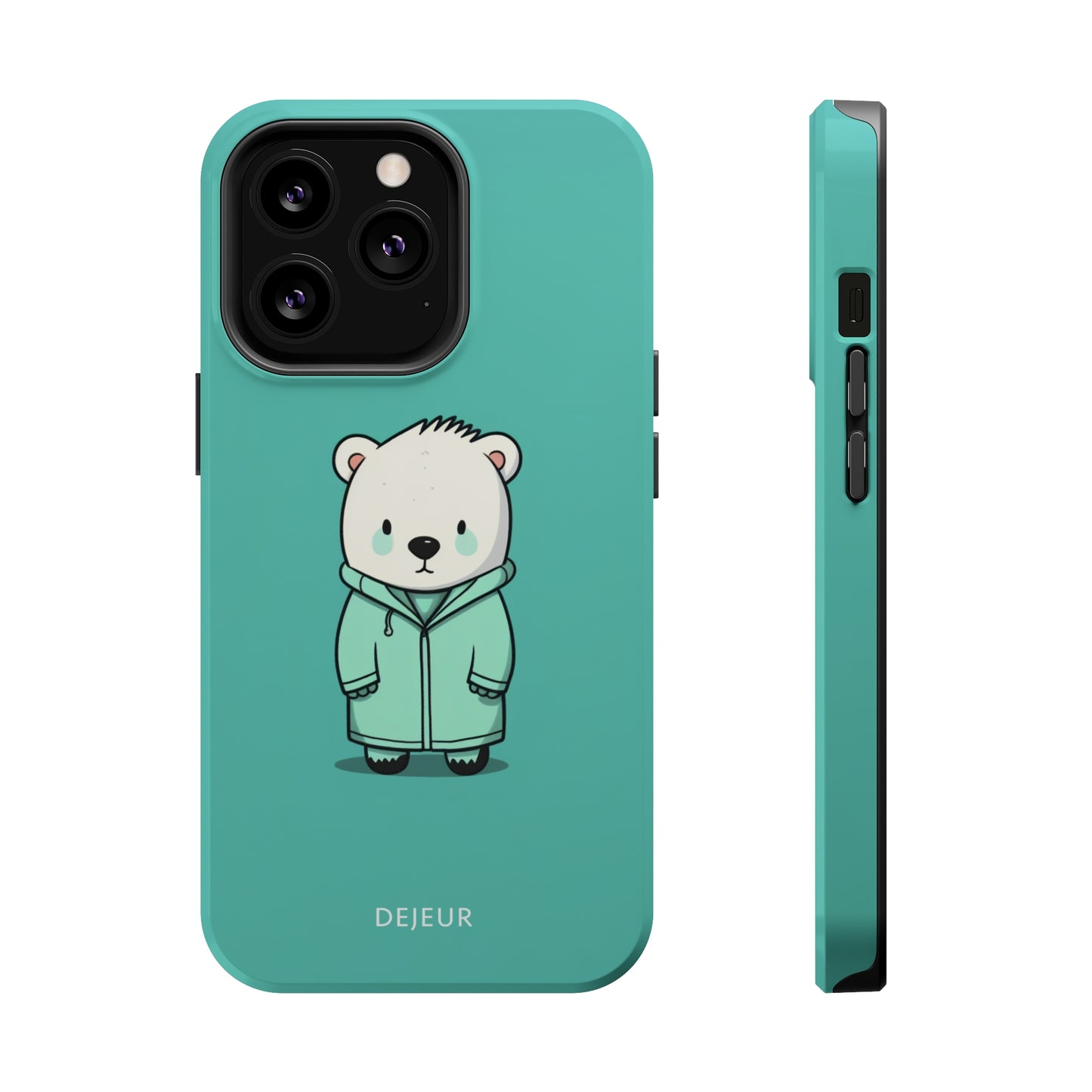 Aqua Coat Bear - iPhone MagSafe Tough Case