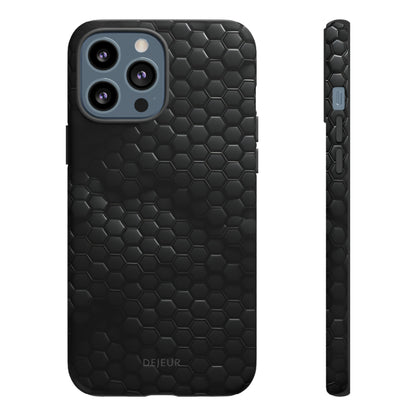 Black Carbon Matrix - iPhone Tough Case