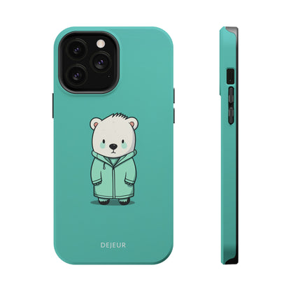 Aqua Coat Bear - iPhone MagSafe Tough Case