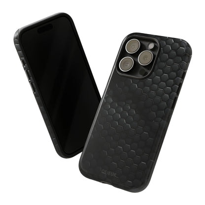 Black Carbon Matrix - iPhone Tough Case