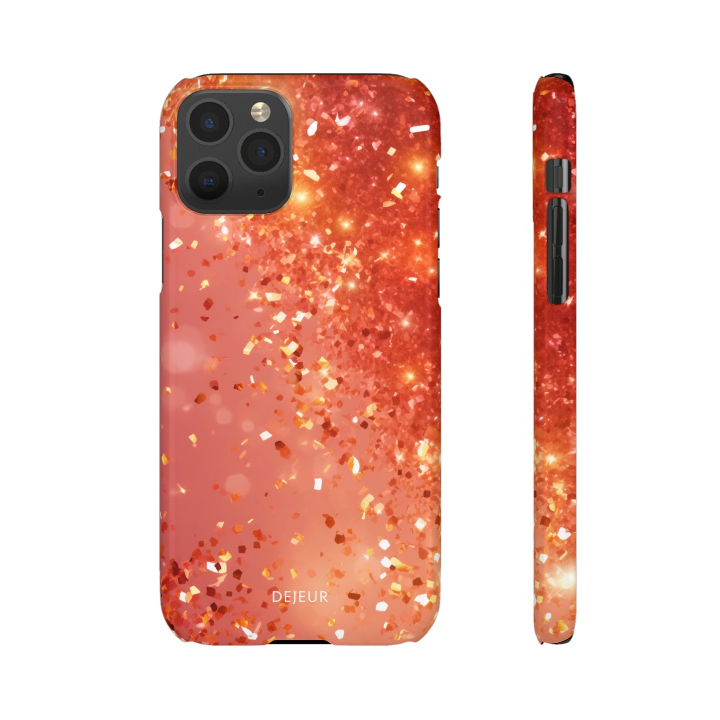 Rose Confetti Glitter - iPhone Snap Case