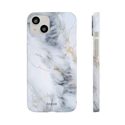 White Gold Marble - iPhone Snap Case