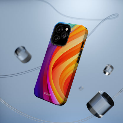 Rainbow Waves - iPhone MagSafe Tough Case