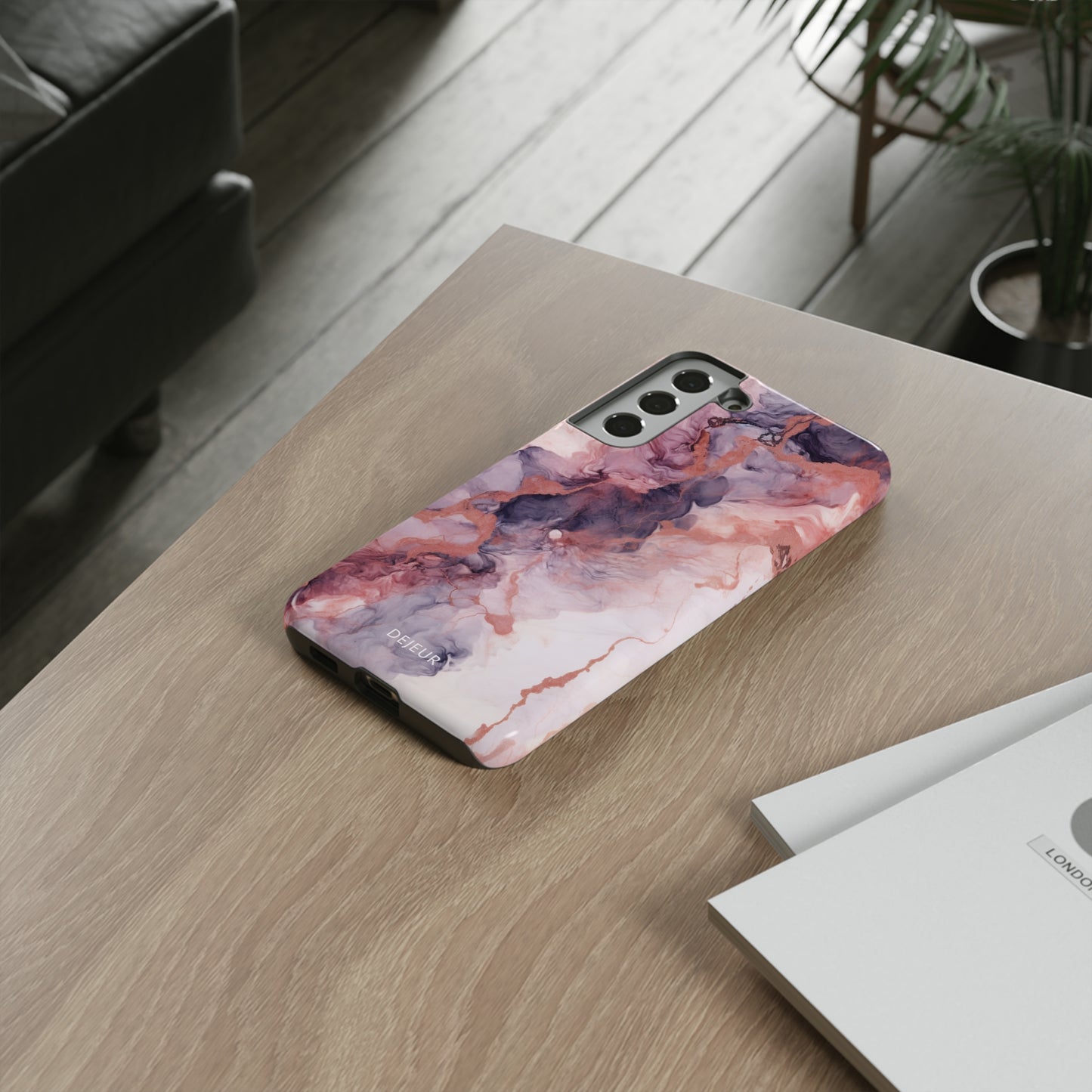 Royal Purple Marble - Samsung Galaxy Tough Case