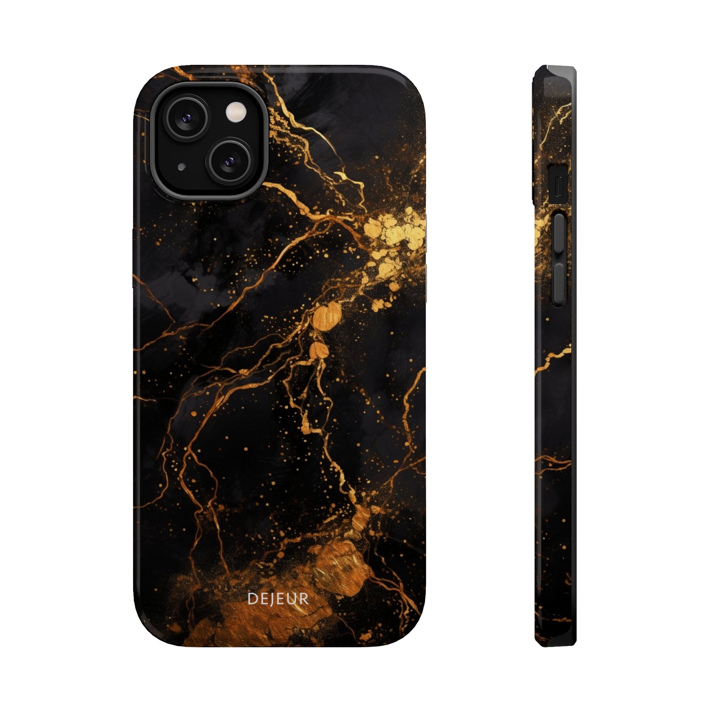 Dark Gold Amber Marble - iPhone MagSafe Tough Case