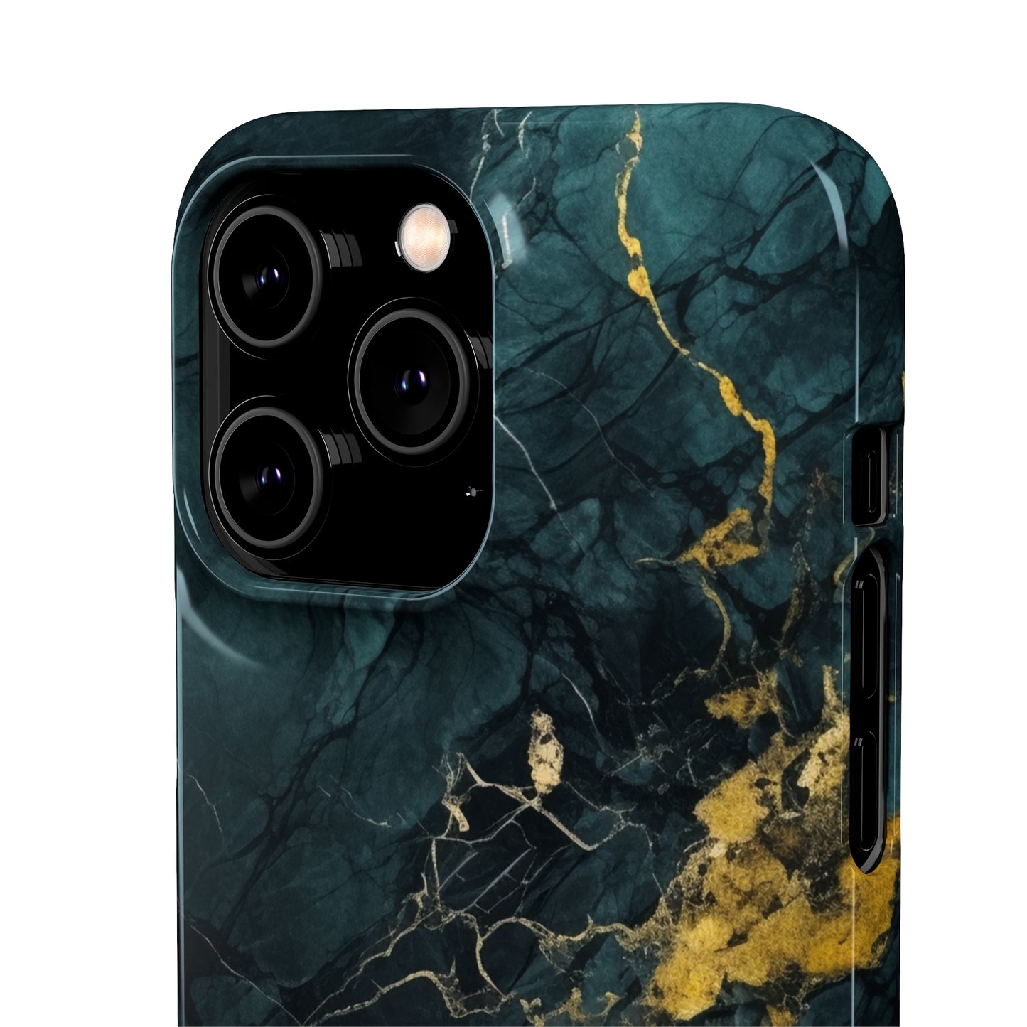 Gold Shadow Marble - iPhone Snap Case