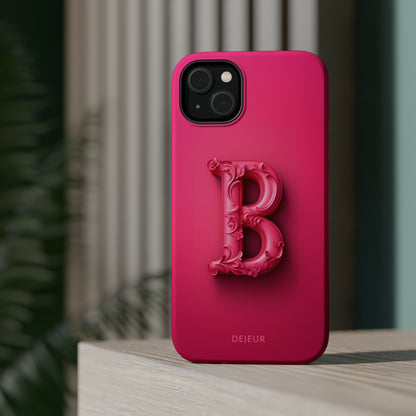 B Hot Pink - iPhone MagSafe Tough Case