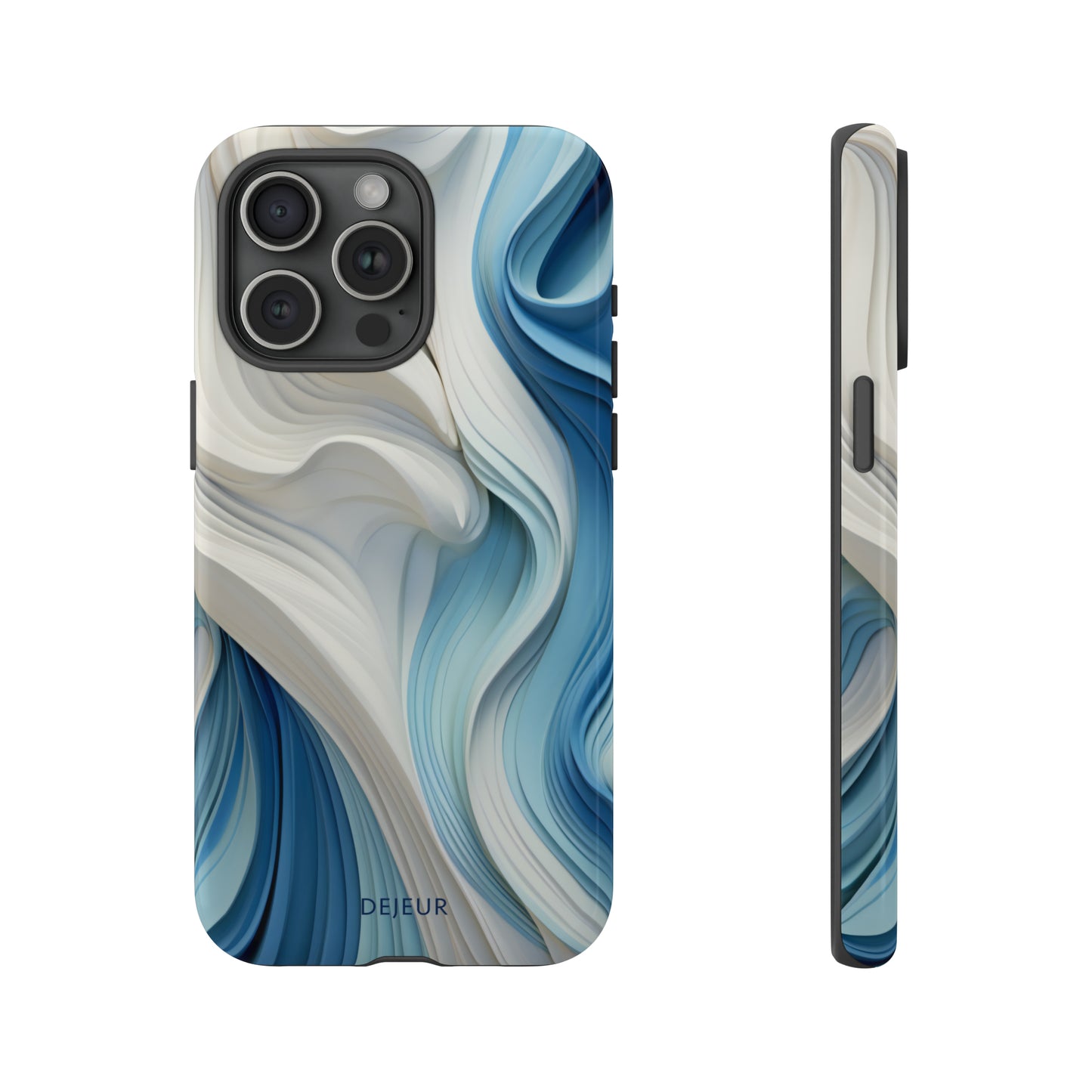 Blue Cream Ripple - iPhone Tough Case