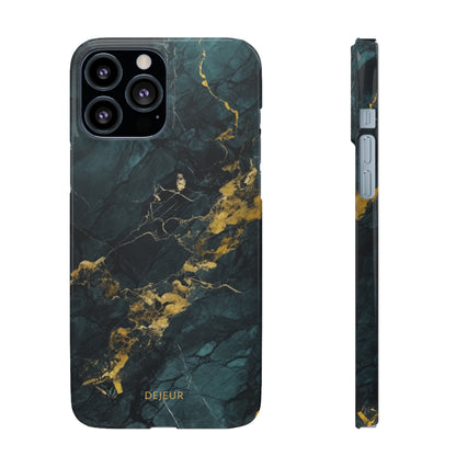 Gold Shadow Marble - iPhone Snap Case