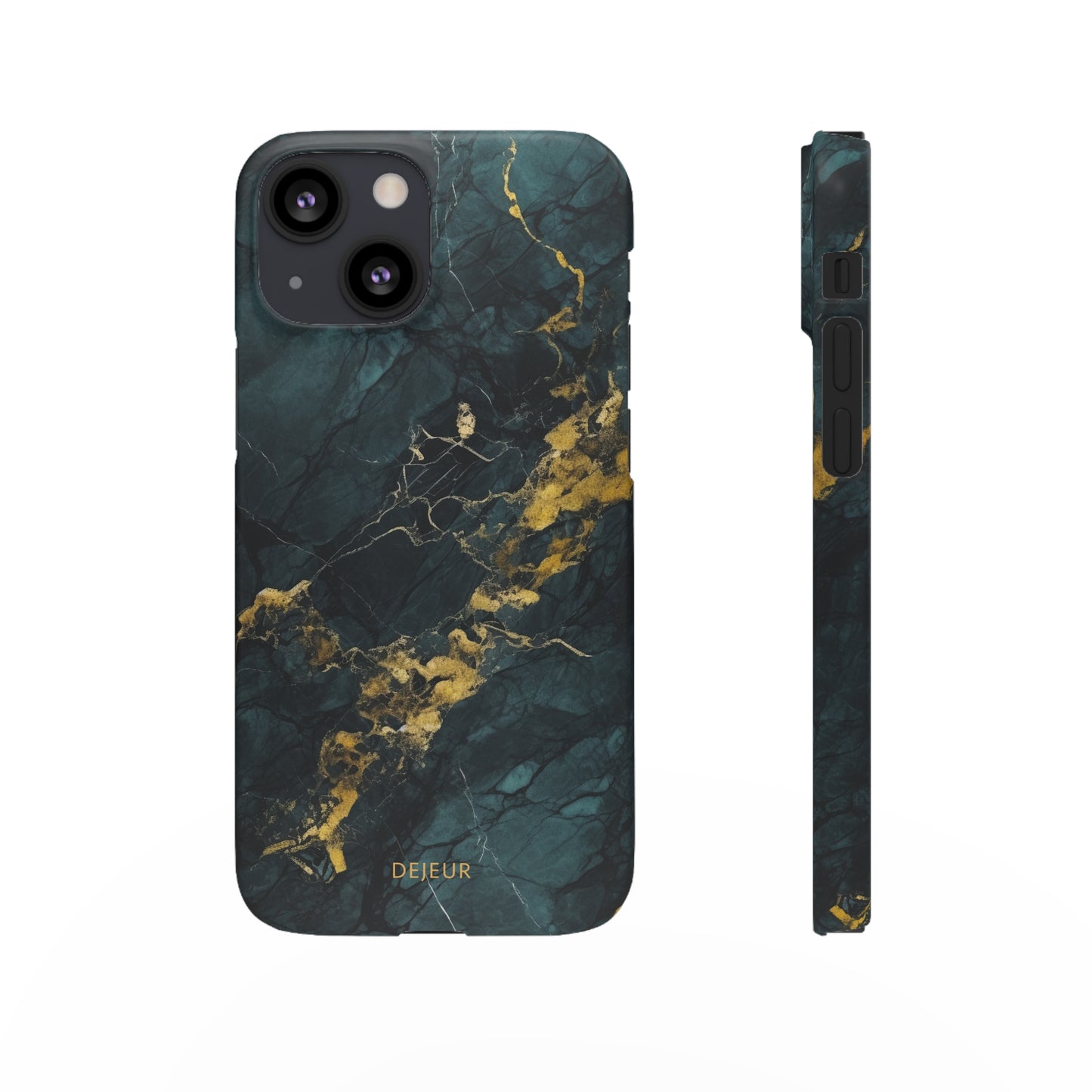 Gold Shadow Marble - iPhone Snap Case