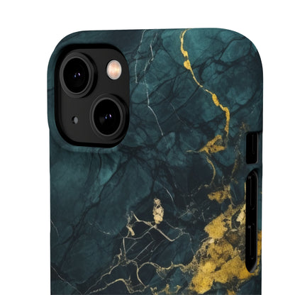 Gold Shadow Marble - iPhone Snap Case