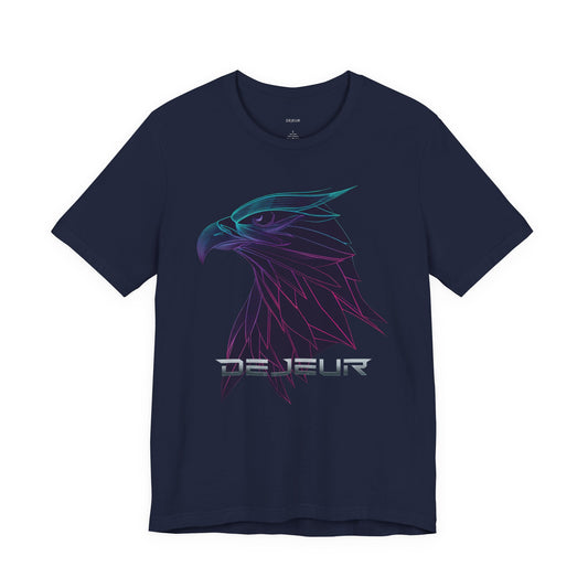 Neon Eagle Geometric Line Art - T-Shirt