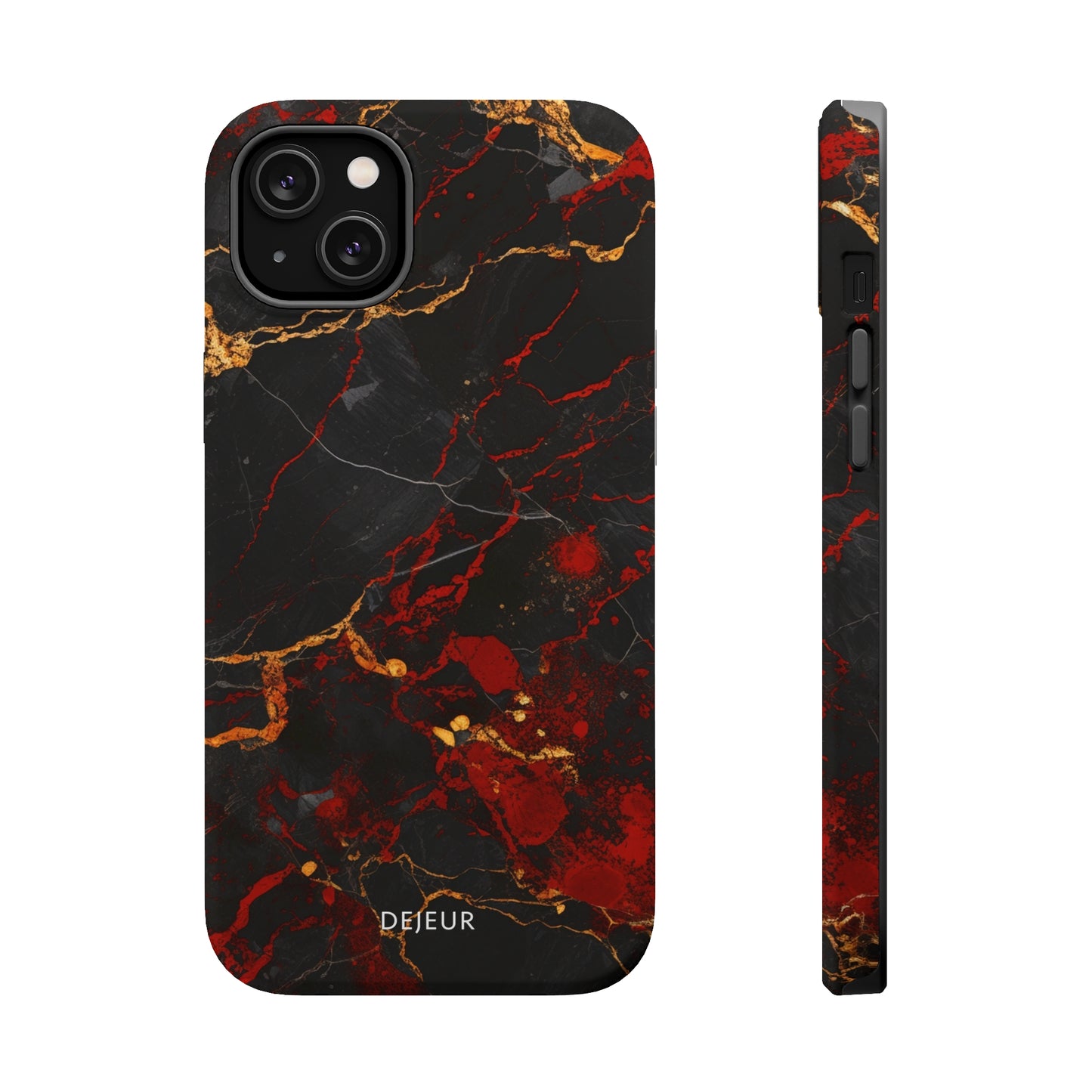 Dark Crimson Marble - iPhone MagSafe Tough Case