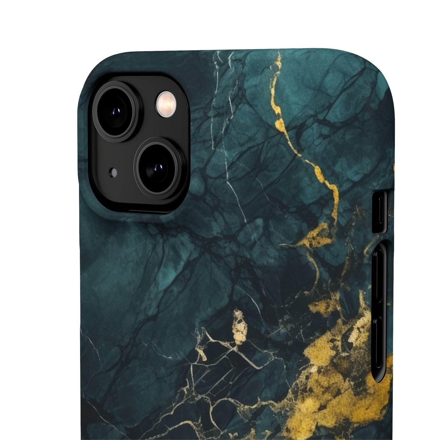 Gold Shadow Marble - iPhone Snap Case