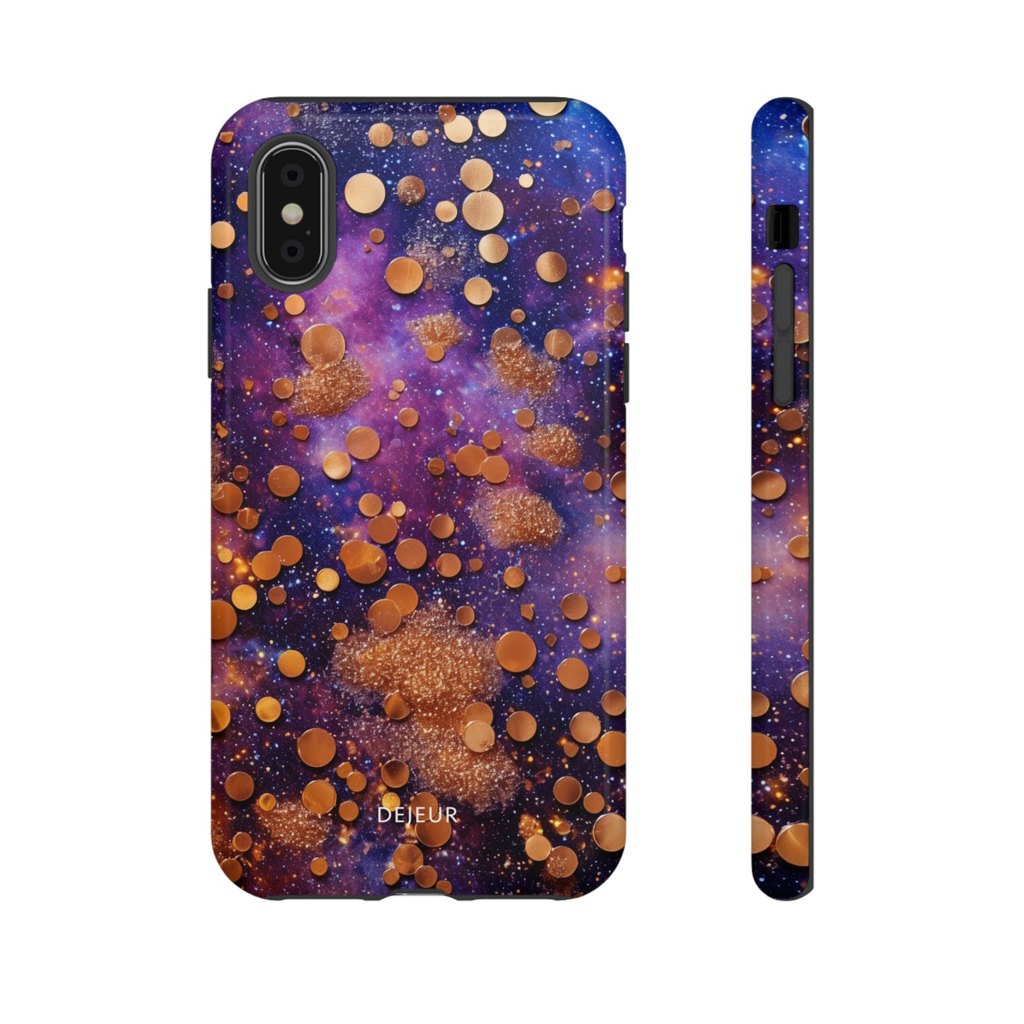 Cosmic Glitter Circles - iPhone Tough Case