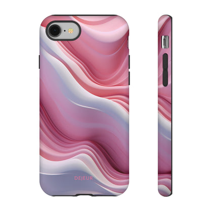 Pink Cream Waves - iPhone Tough Case