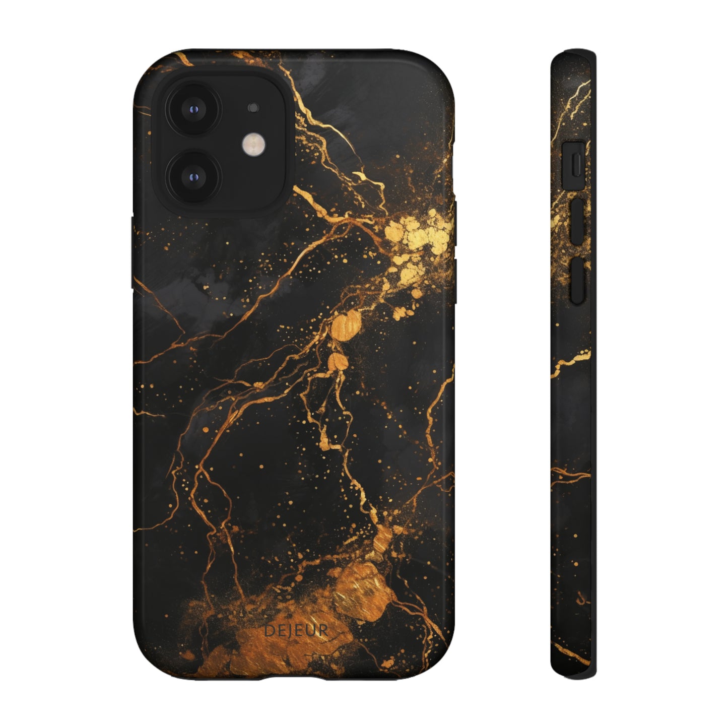 Dark Gold Amber Marble - iPhone Tough Case