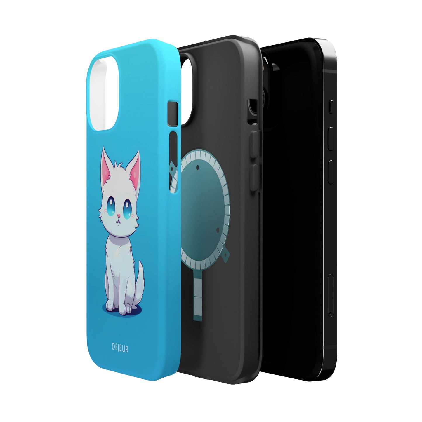 Blue Eyed Cutey Cat - iPhone MagSafe Tough Case