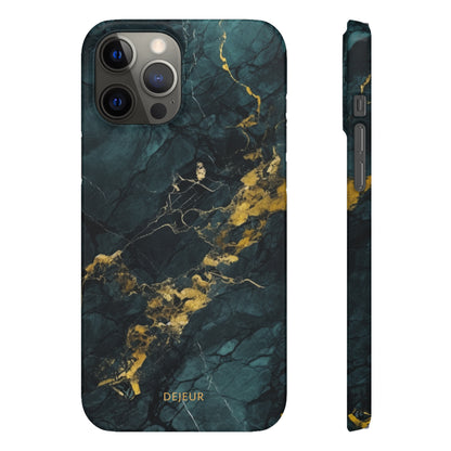 Gold Shadow Marble - iPhone Snap Case