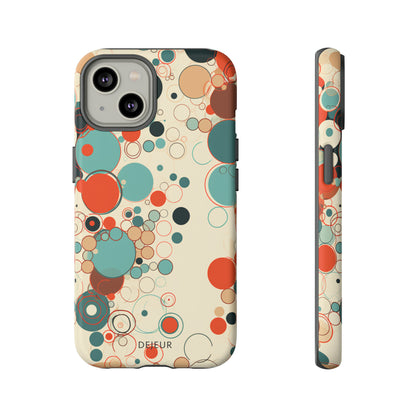 Pastel Line Circles - iPhone Tough Case