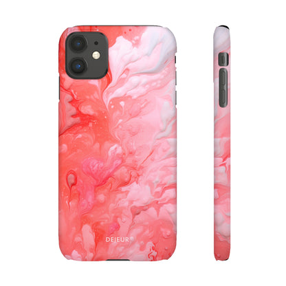 Rose Pink Marble - iPhone Snap Case