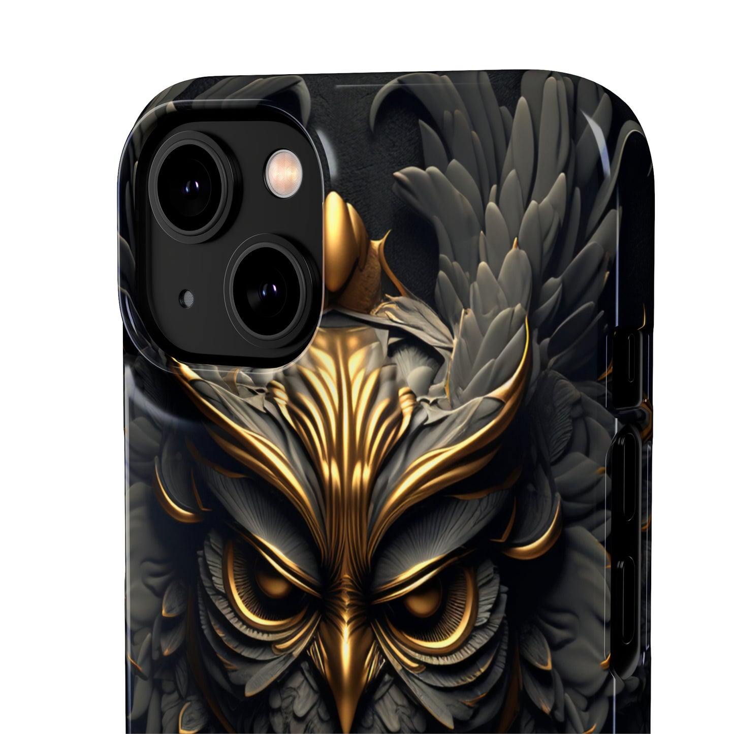 Golden Dark Owl - iPhone Snap Case