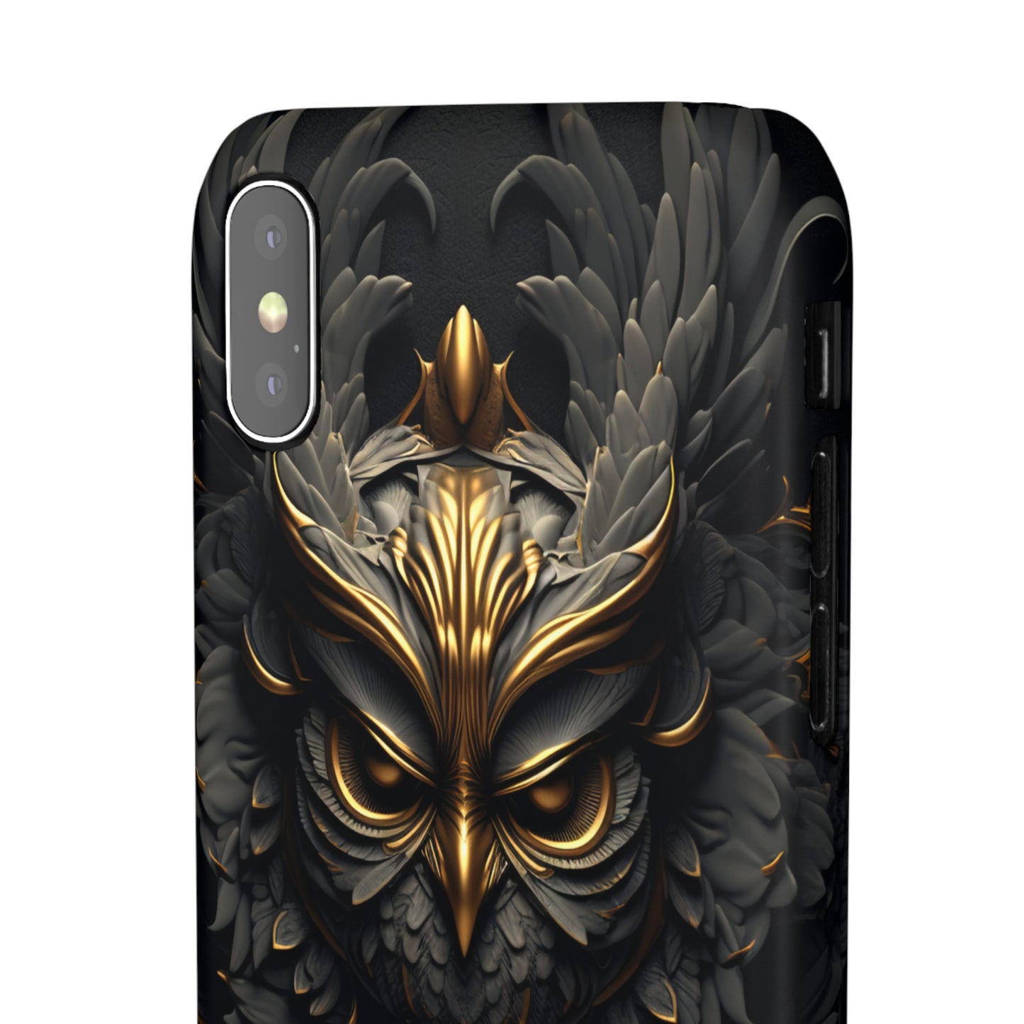 Golden Dark Owl - iPhone Snap Case