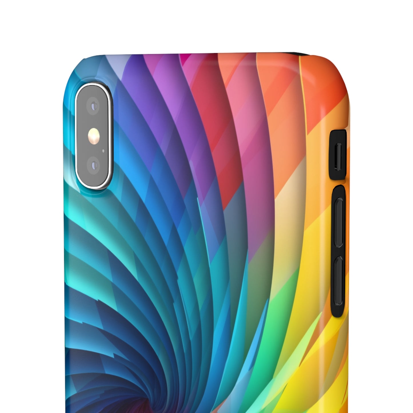 Rainbow Spiral - iPhone Snap Case