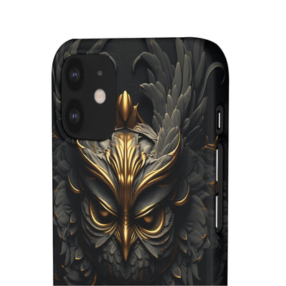 Golden Dark Owl - iPhone Snap Case