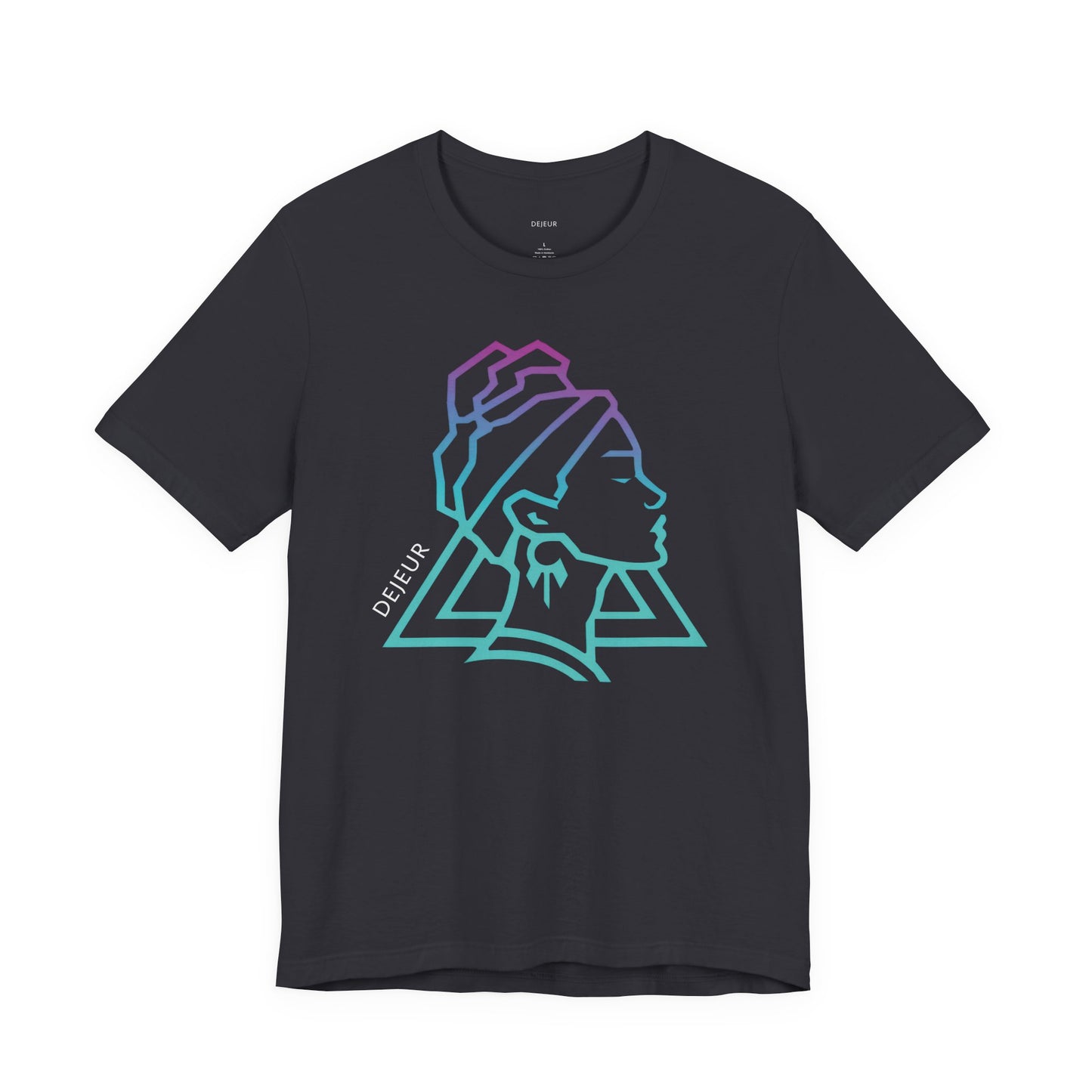 Neon Abstract Woman's Profile - T-Shirt