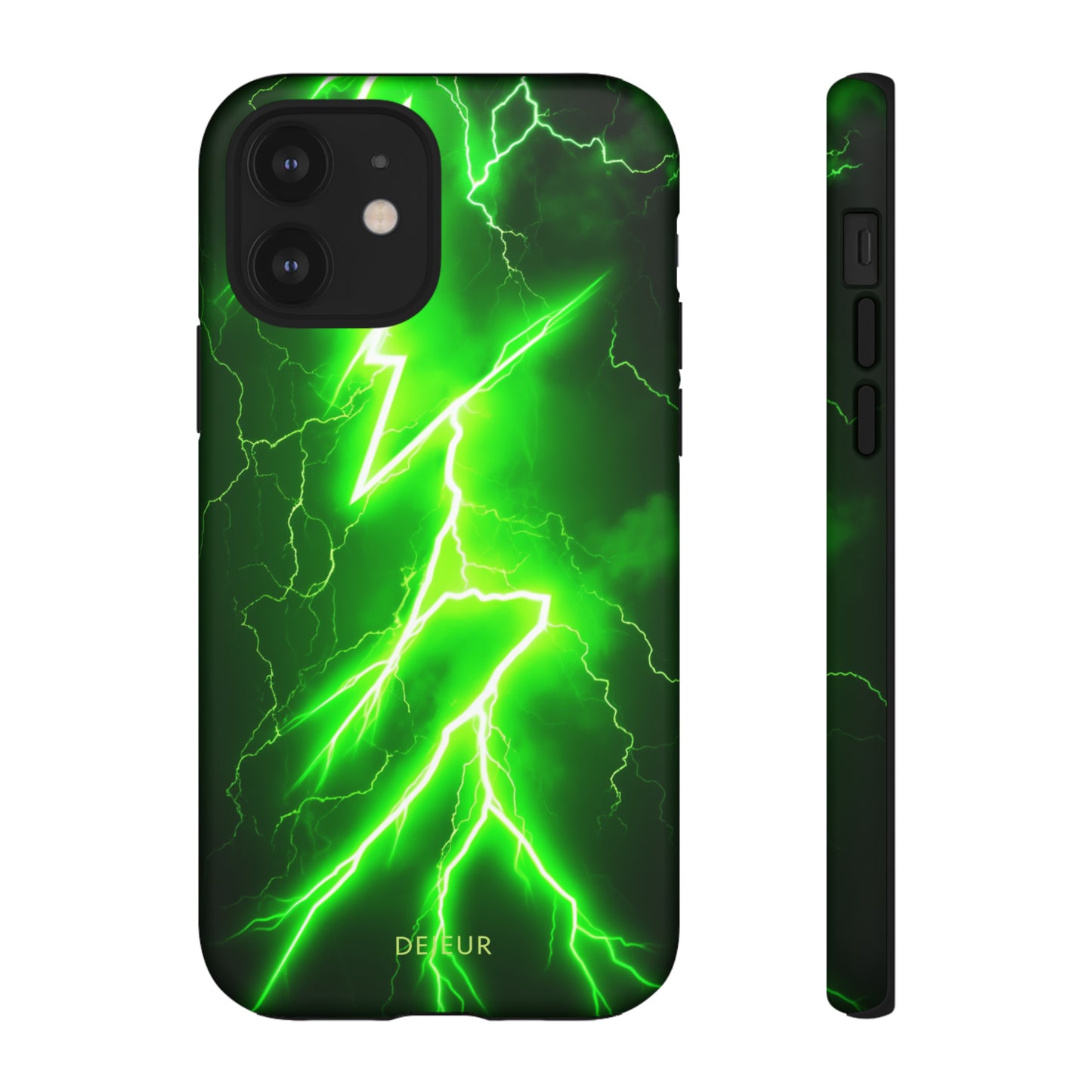 Neon Green Lightning - iPhone Tough Case