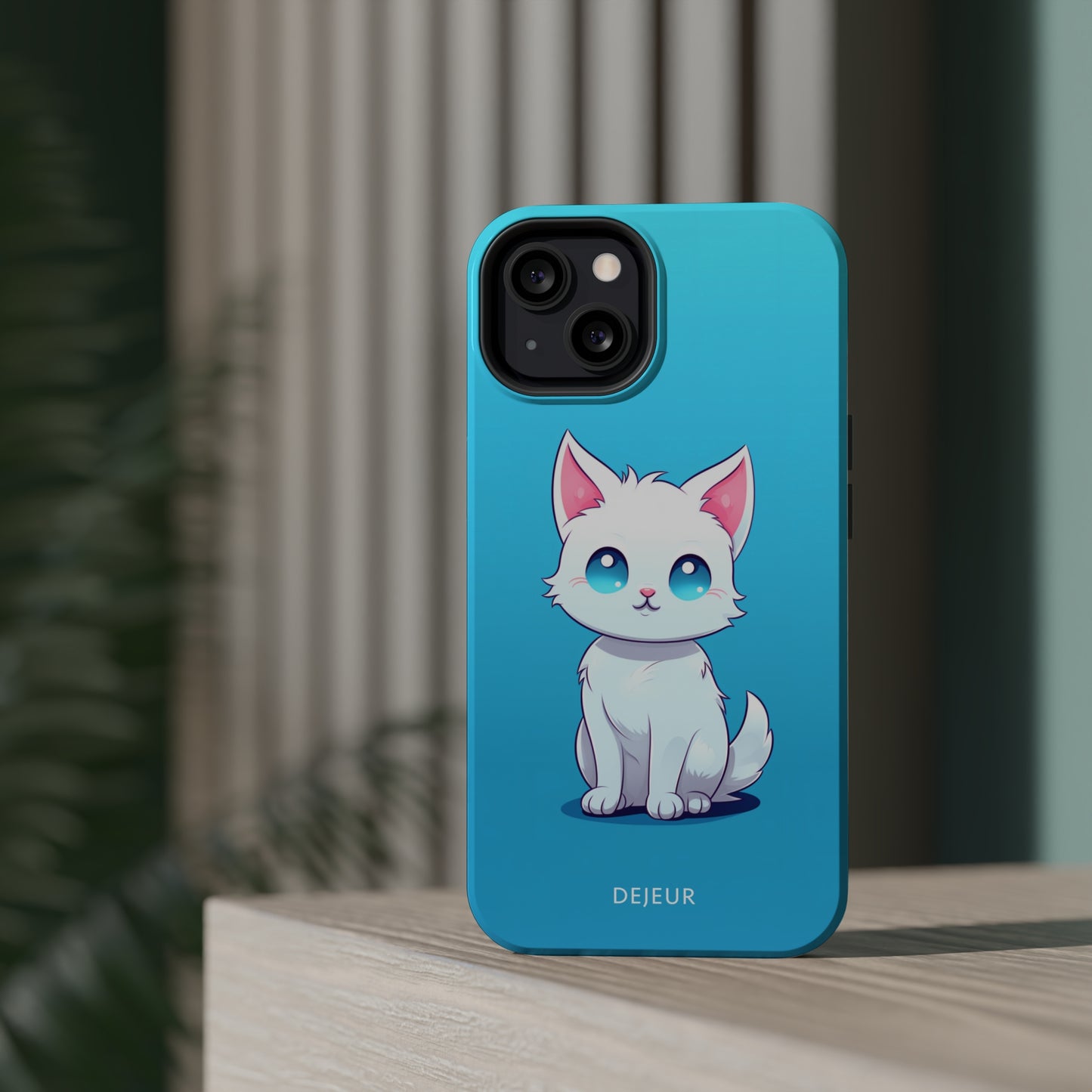 Blue Eyed Cutey Cat - iPhone MagSafe Tough Case