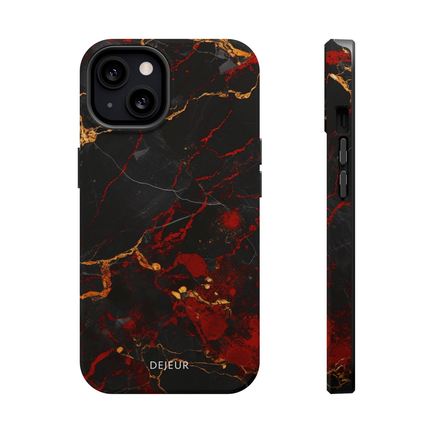 Dark Crimson Marble - iPhone MagSafe Tough Case