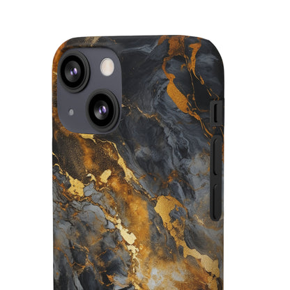 Platinum Gold Marble - iPhone Snap Case