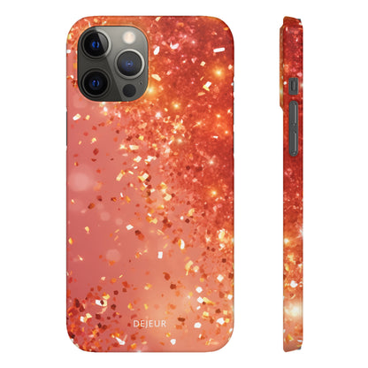 Rose Confetti Glitter - iPhone Snap Case