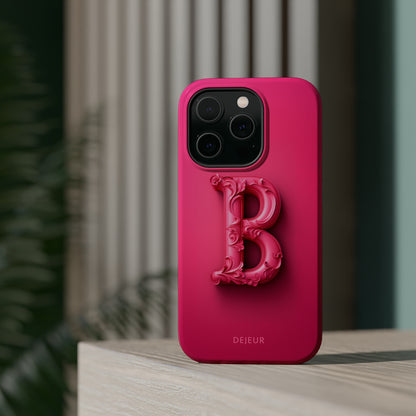 B Hot Pink - iPhone MagSafe Tough Case