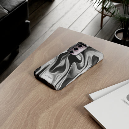 Misty Waves Monochrome - Samsung Galaxy Tough Case