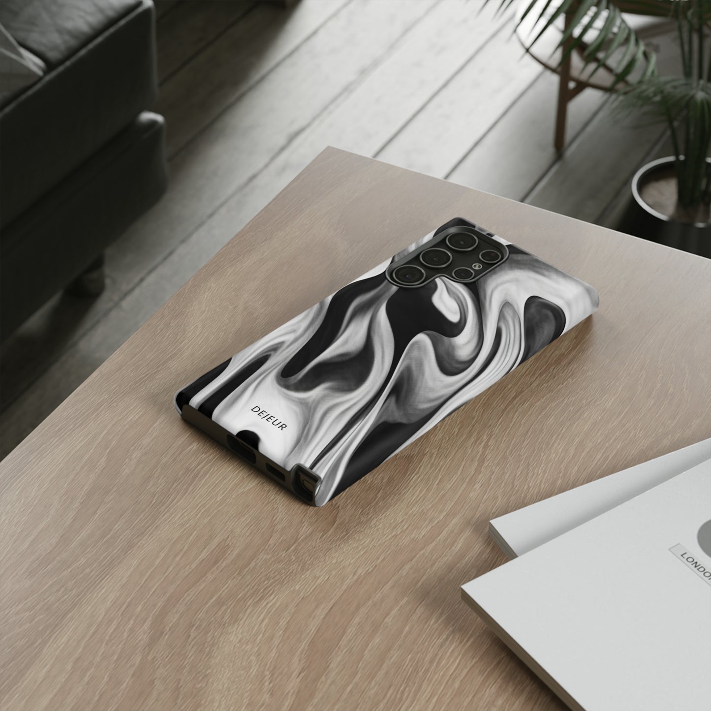 Misty Waves Monochrome - Samsung Galaxy Tough Case