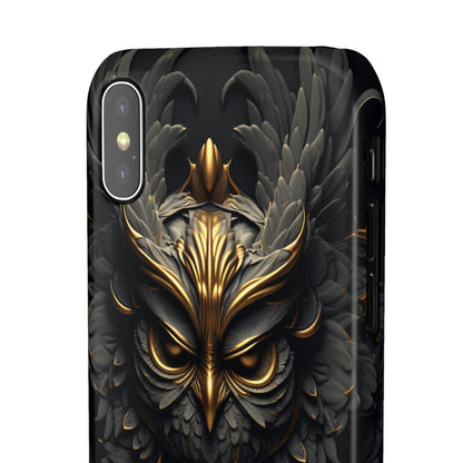 Golden Dark Owl - iPhone Snap Case