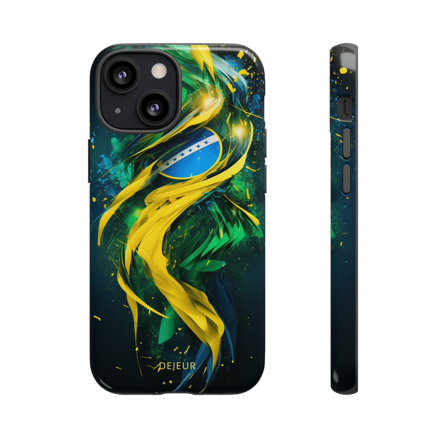 Brazil Splatter Design - iPhone Tough Case