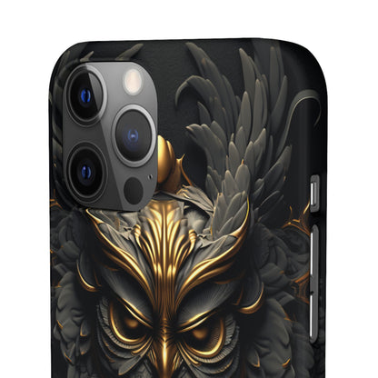 Golden Dark Owl - iPhone Snap Case