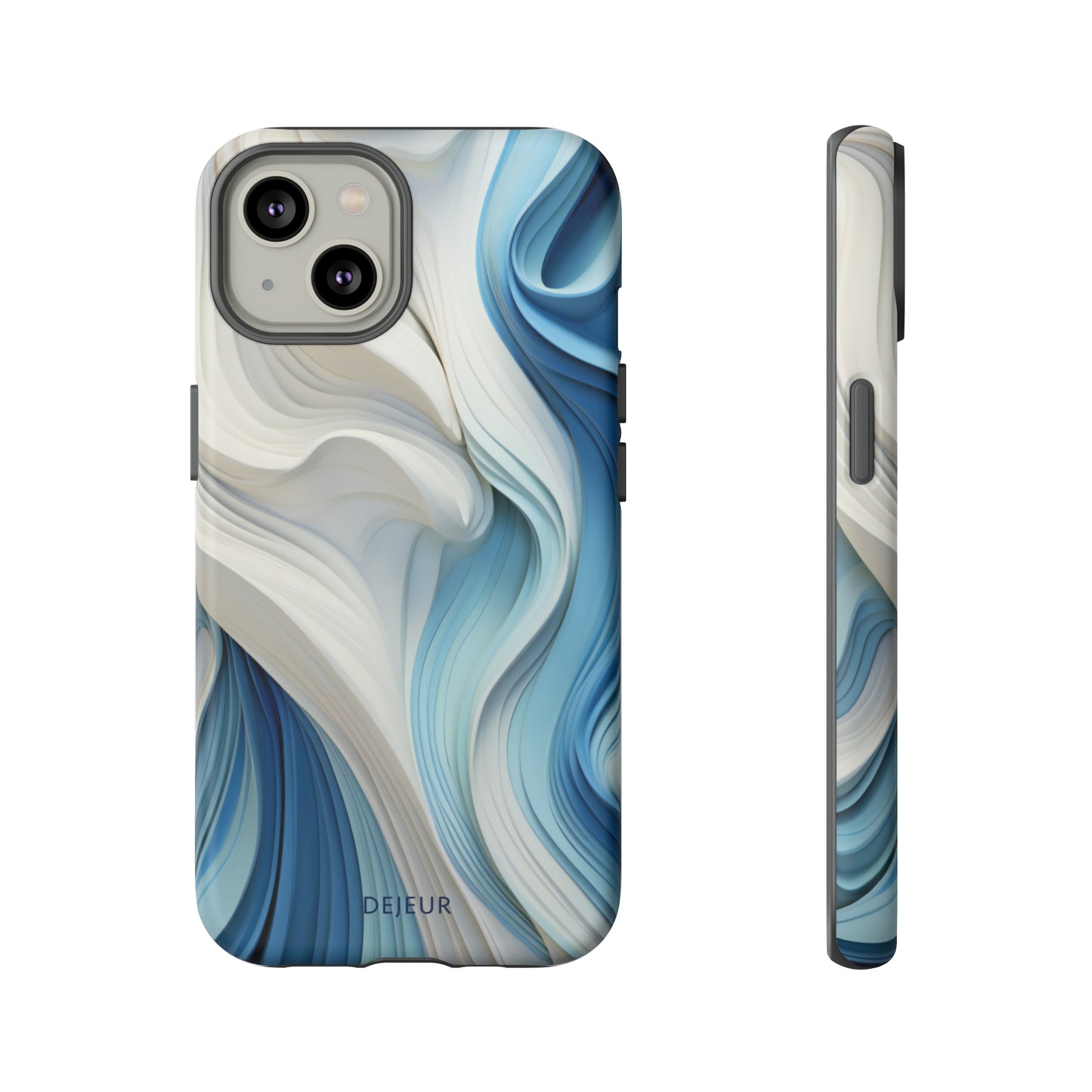 Blue Cream Ripple - iPhone Tough Case