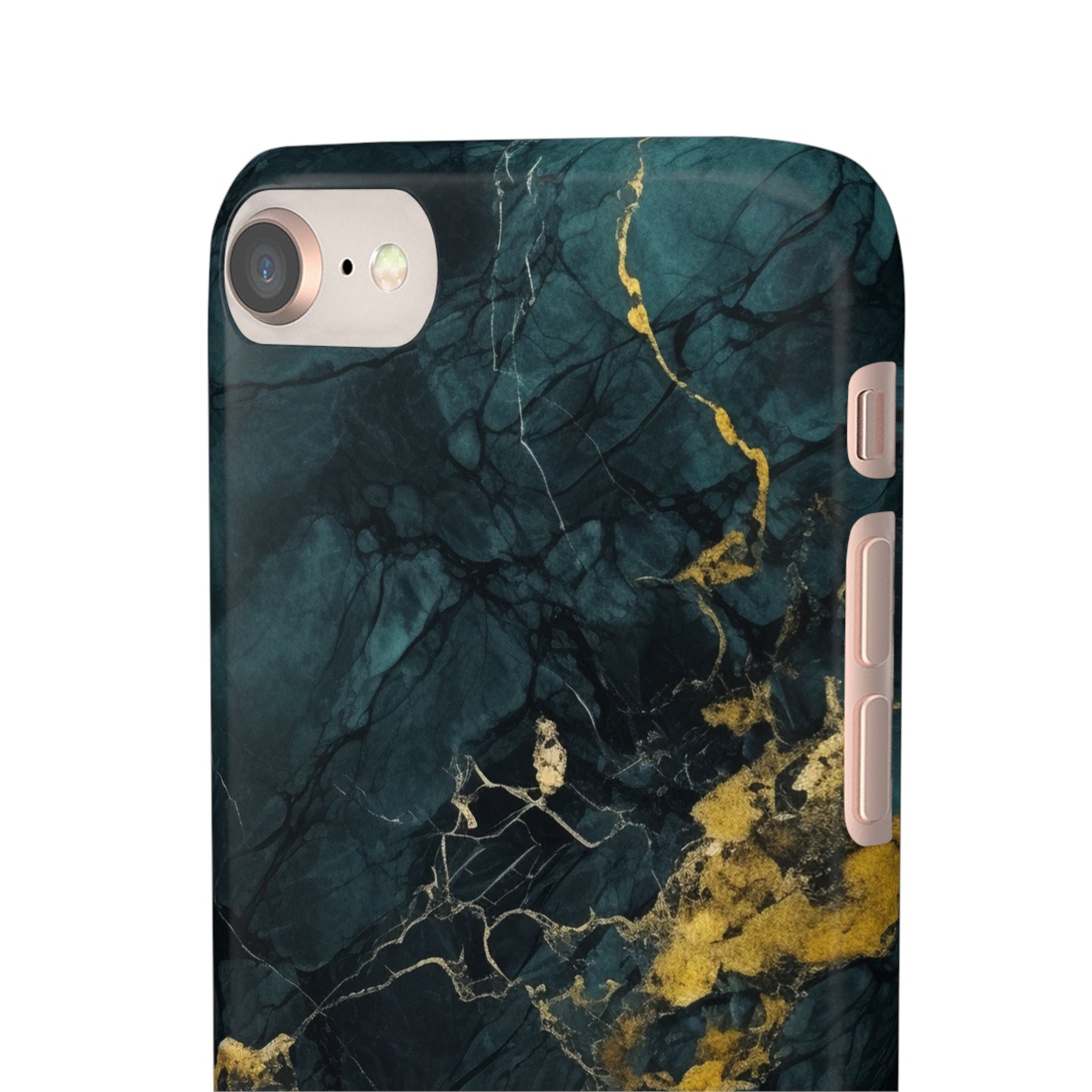 Gold Shadow Marble - iPhone Snap Case