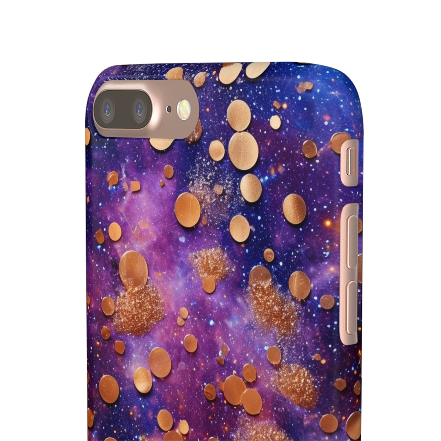 Cosmic Glitter Circles - iPhone Snap Case