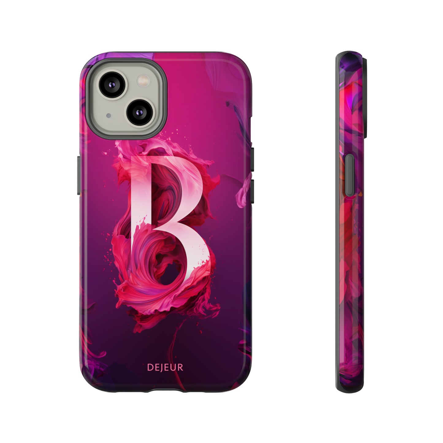 B Pink Splash - iPhone Tough Case