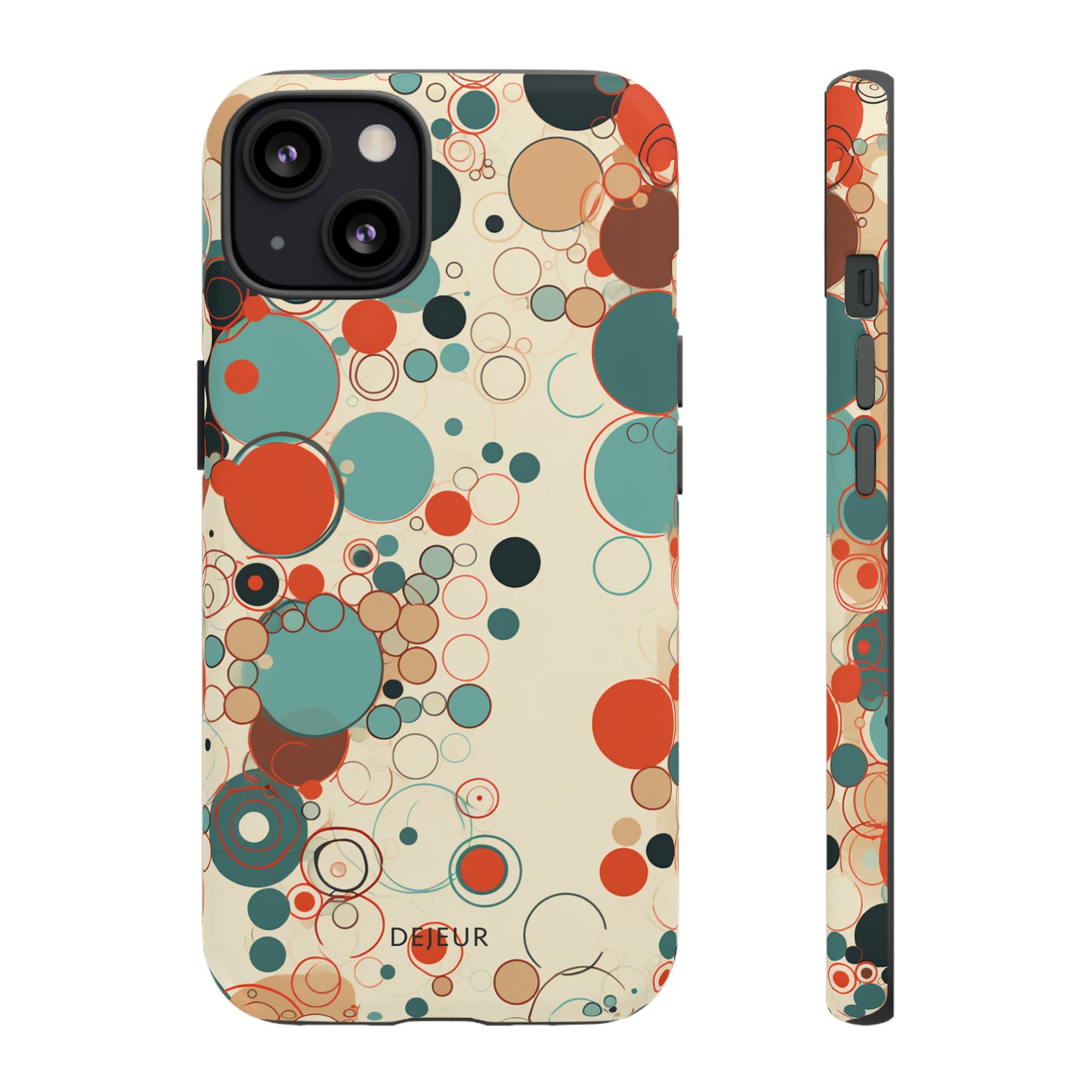 Pastel Line Circles - iPhone Tough Case