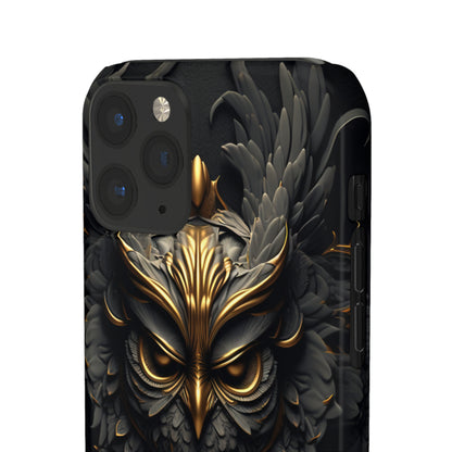 Golden Dark Owl - iPhone Snap Case