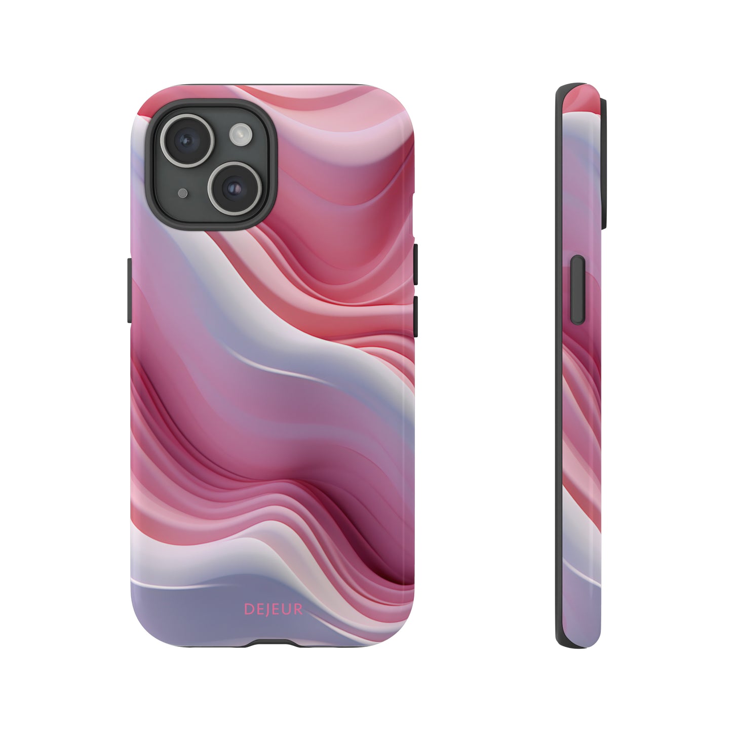 Pink Cream Waves - iPhone Tough Case